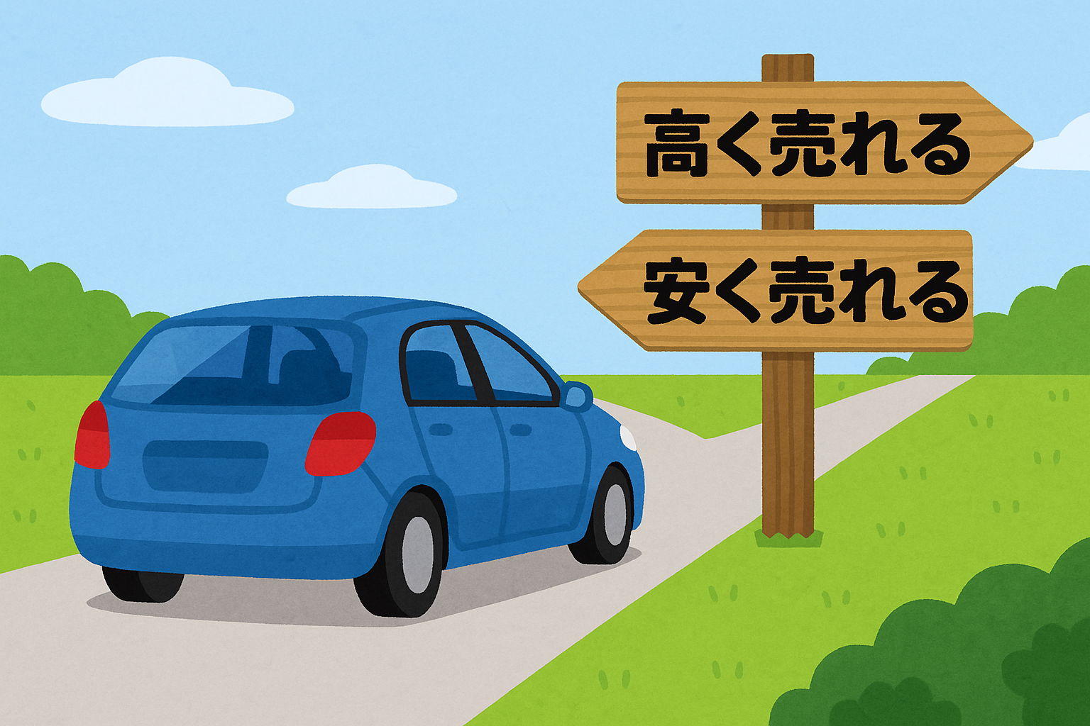高く売れる道／安く売れる道